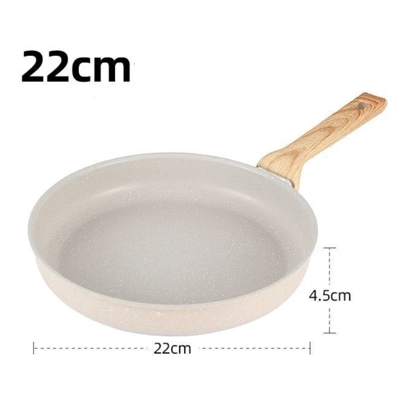 Non-Stick Wok Frying Pan Home Steak Skillet Pancake Induction Gas Stove Special Saucepan Kitchen Cookware Ceramic Nonstick Pot
