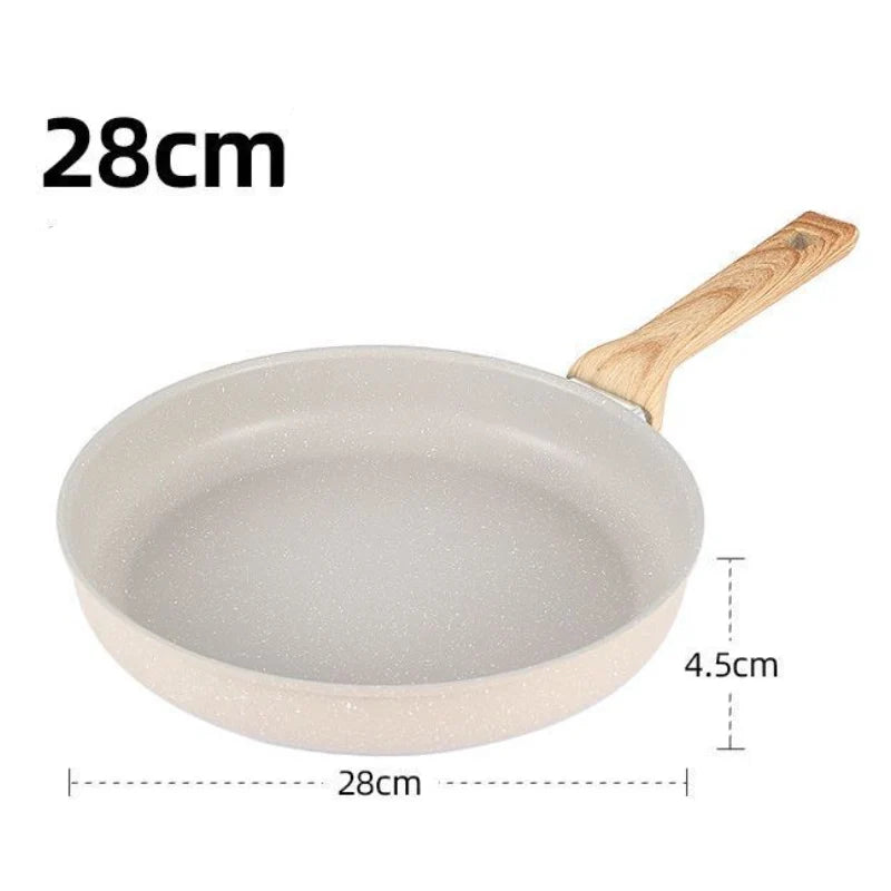 Non-Stick Wok Frying Pan Home Steak Skillet Pancake Induction Gas Stove Special Saucepan Kitchen Cookware Ceramic Nonstick Pot