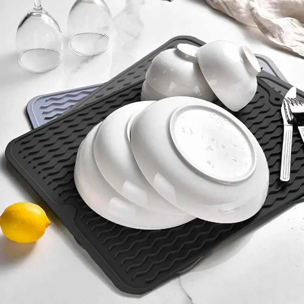 50 X 40 Cm Foldable Kitchen Sink Mat, Anti-Slip,High Temperature Resistant, Dish Drying Mat, High Temperature Resistant,Coasters