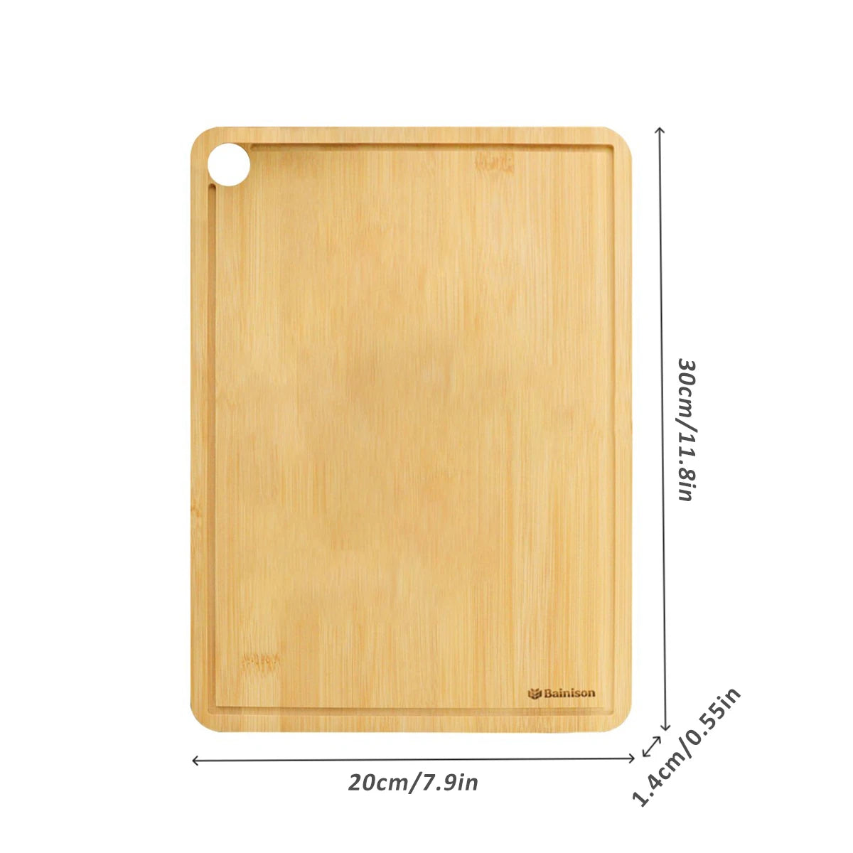 Bainison Bamboo Cutting Board-Camp Kitchen Essentials with Non-Slip Feet,Waterproof Outdoor Chopping Mat for RV Camping & Homev