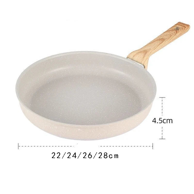 Non-Stick Wok Frying Pan Home Steak Skillet Pancake Induction Gas Stove Special Saucepan Kitchen Cookware Ceramic Nonstick Pot