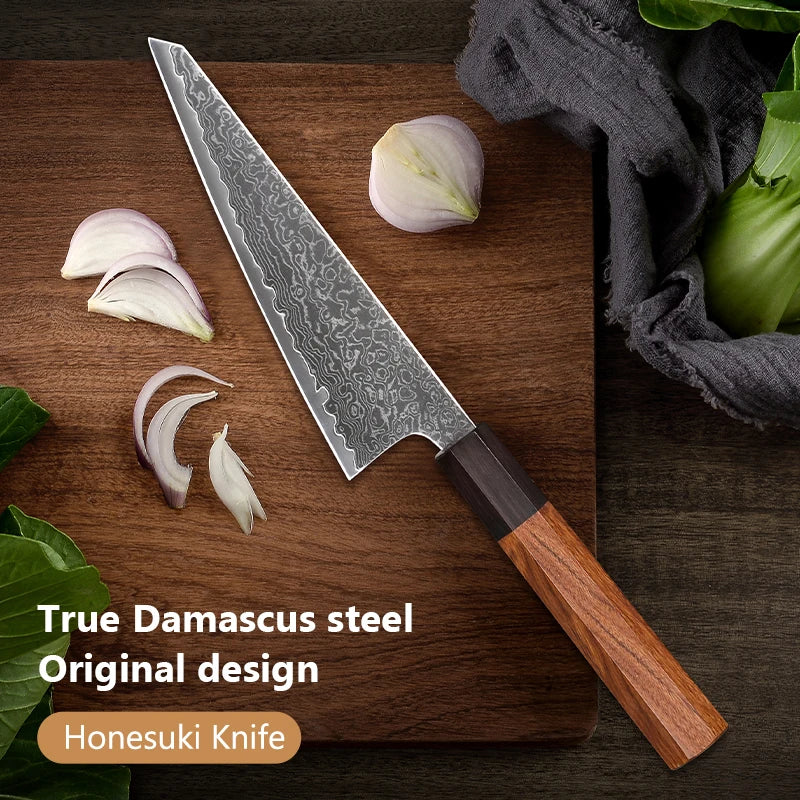 6 Inch Utility Knife Japanese 67 Layers Damascus Chef Knife Kitchen Estaurant Super Sharp Carbon Steel Fruit & Vegetable Tools