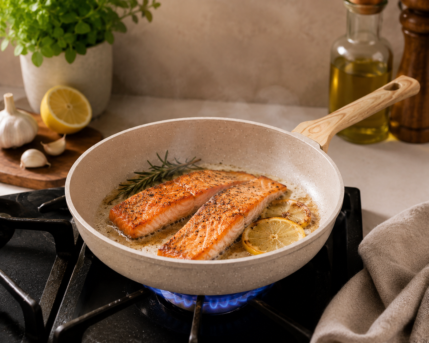 Ceramic Non-Stick Frying Pan – Nonstick Skillet, Wok Frying Pan, Steak Pan, Egg Pan, Pancake Pan, Sauté Pan, Induction Compatible, Gas Stove Cookware, Kitchen Cooking Pan – Wholesale