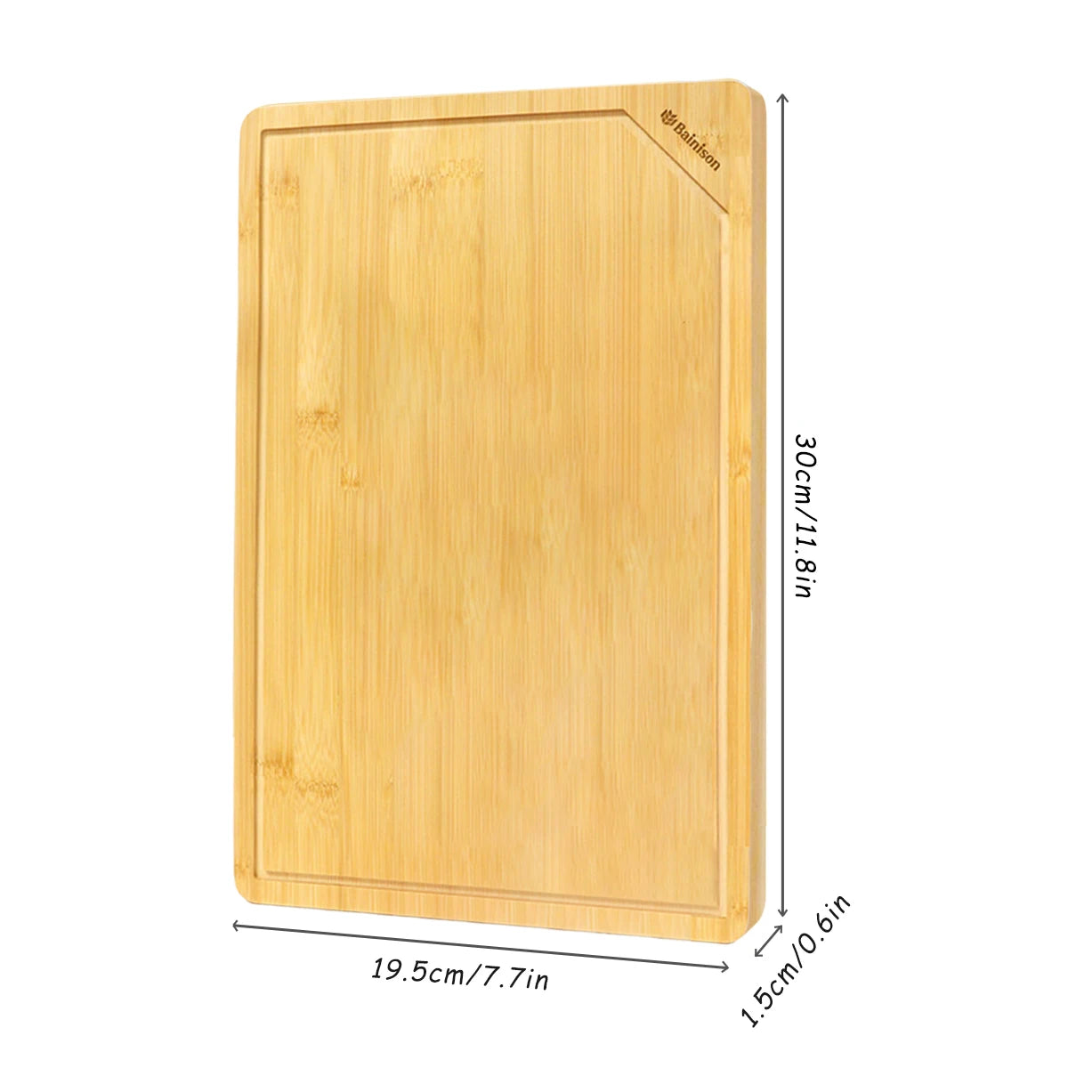 Bainison Bamboo Cutting Board-Camp Kitchen Essentials with Non-Slip Feet,Waterproof Outdoor Chopping Mat for RV Camping & Homev