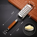 Cheese Grater Food Slicer Stainless Steel Wooden Handheld Multifunction Tools Vegetable Grater Garlic Grinder