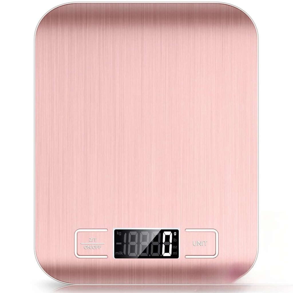 10Kg Kitchen Scale,Digital Kitchen Scale with Tare Function, Electronic Coffee Brewing Scale, LCD Display Stainless Steel Screen